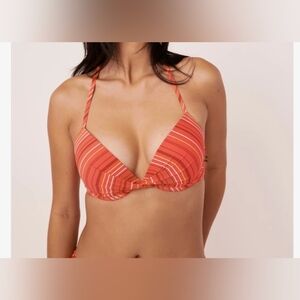 2  for 25 la vie en rose Modern Boho Push-up Bikini Top size S